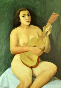 "Desnudo con guitarra", Fabiani